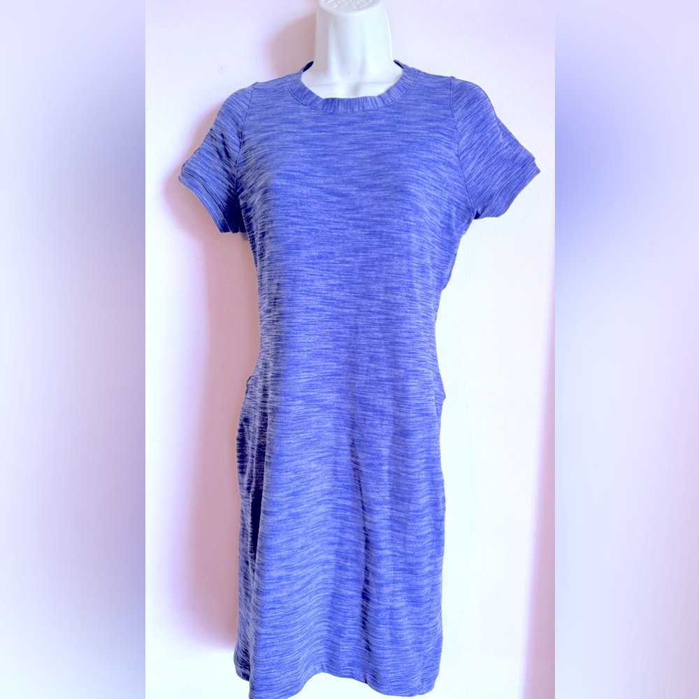 Lululemon &go Where Blue Short Sleeve Dress 6